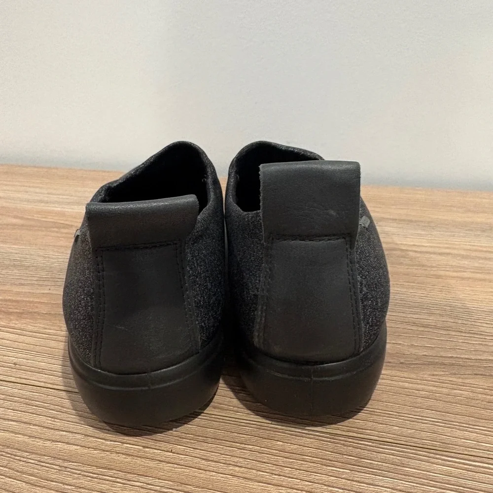 ECCO Soft 7 Gore-Tex Slip On Sneaker Women Dark Grey Size 9 Waterproof Shoes